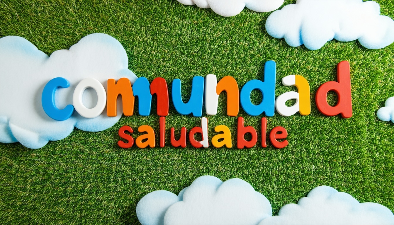 Logo de comunidad saludable